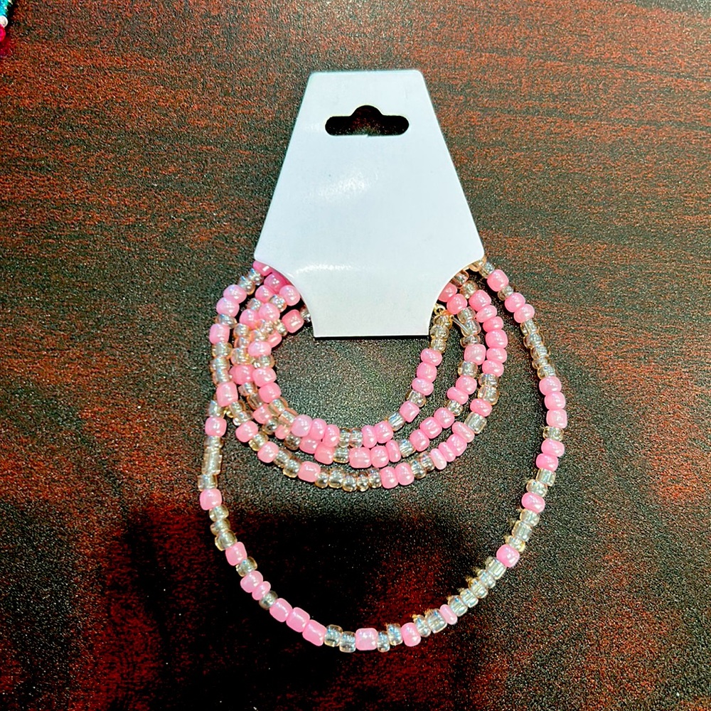 27 1/2in Bubble gum pink belly chain